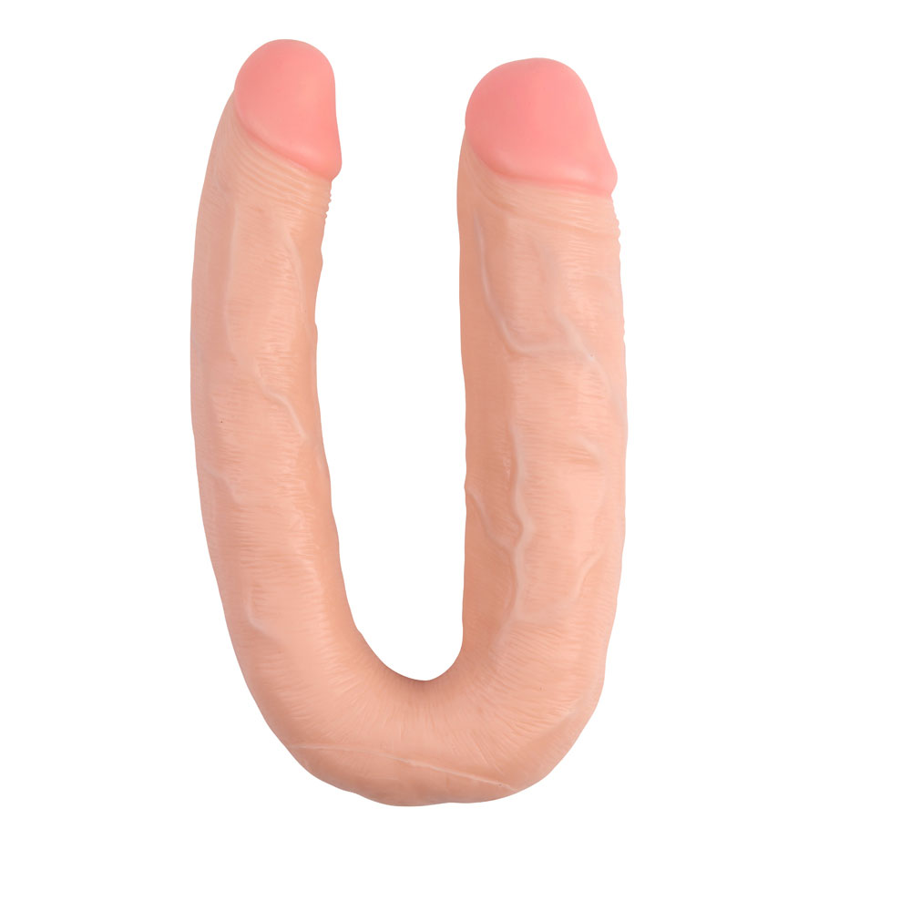 Předtvarovaný PVC Realistic Double Penetration Dong ve tvaru U