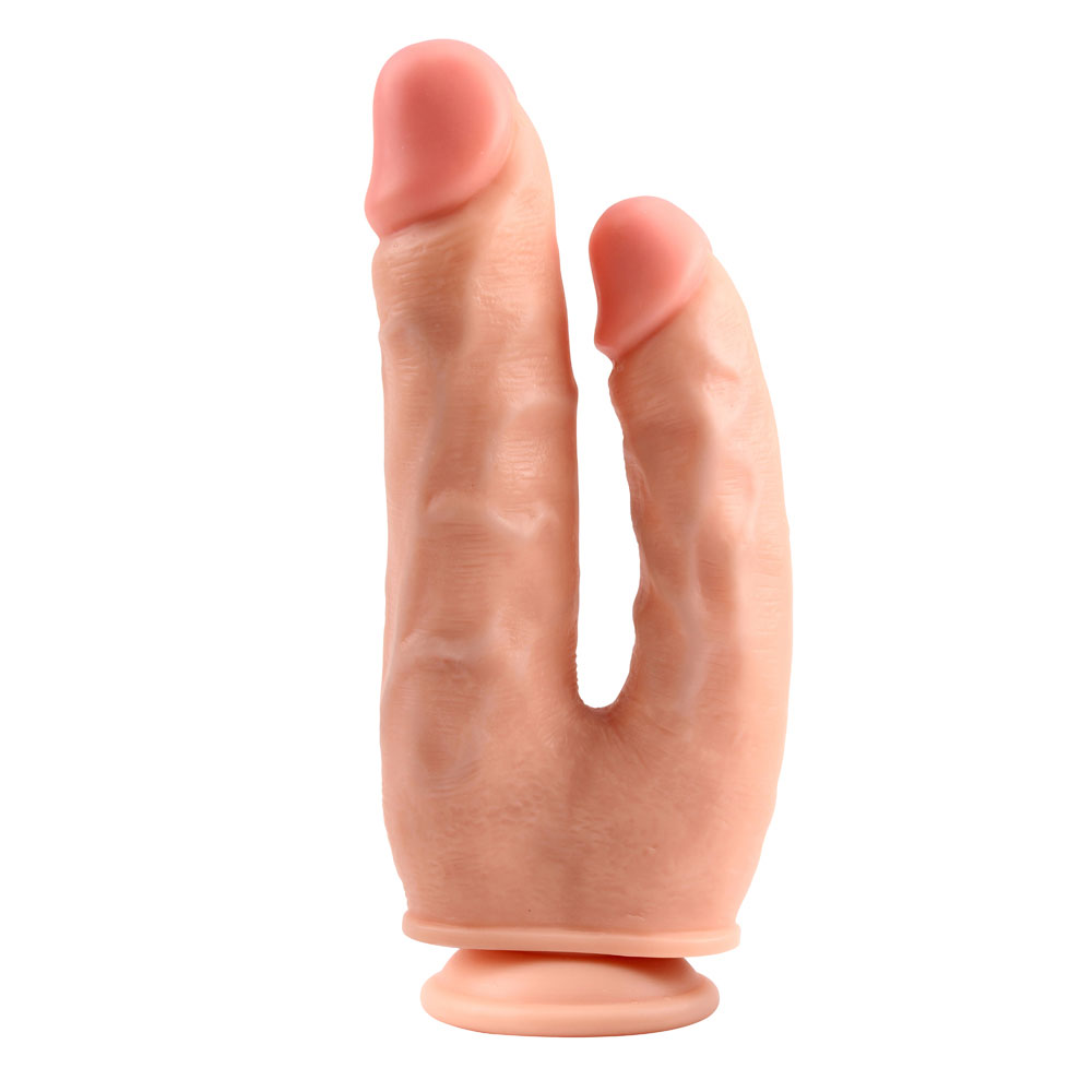 Materiál PVC Flesh Realistic Double Penetration Dong S přísavkou