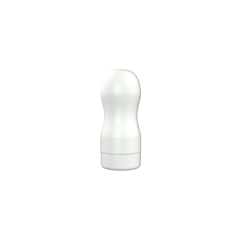 Masturbátor White Shell s kuličkovým kanálkem